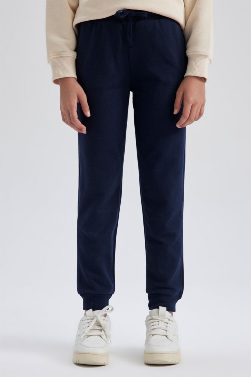 GIRLS & TEENS NAVY بنطلون جوجر فيت