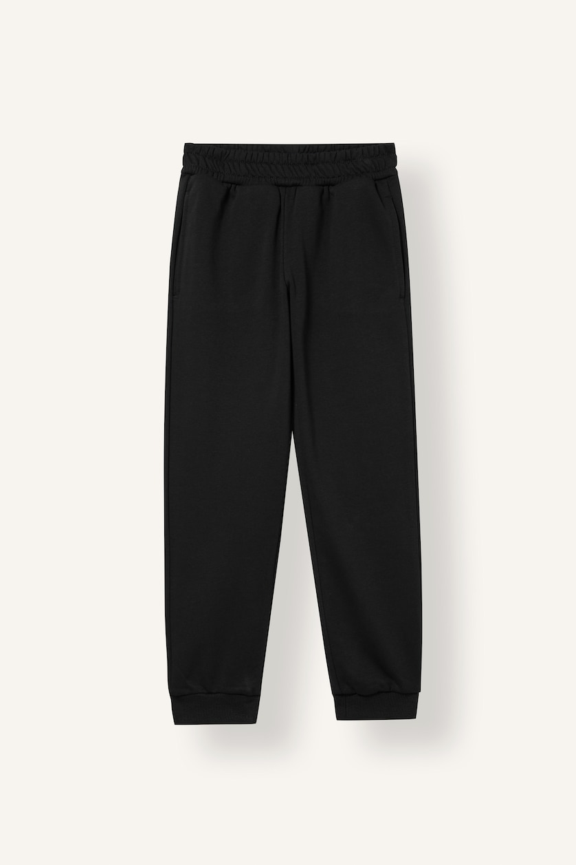 Girls & Teens Black Girl Elastic Waist Pocket Jogger Sweatpants