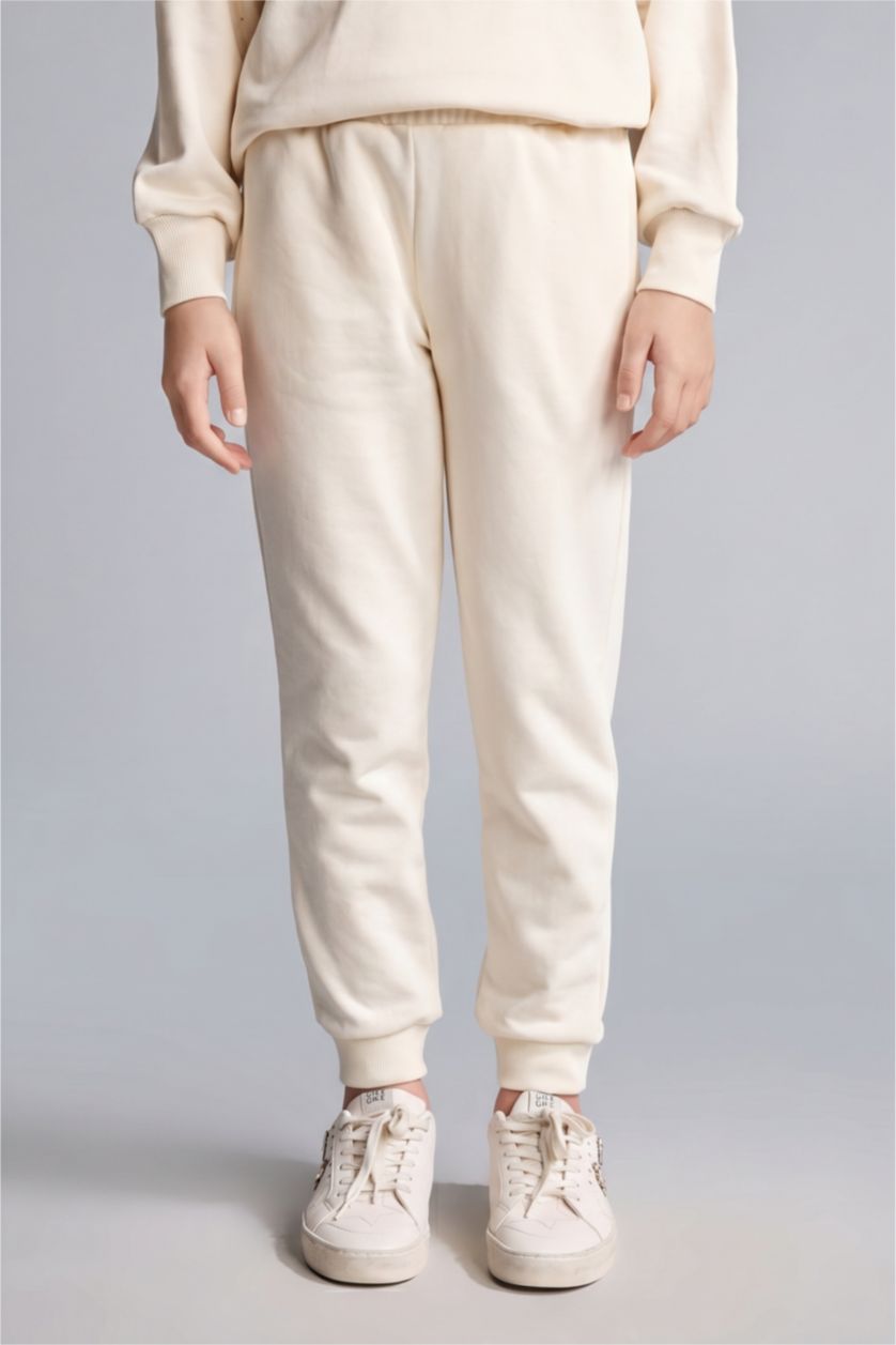 Young Girls - Teen Girls Ecru jogger Trousers
