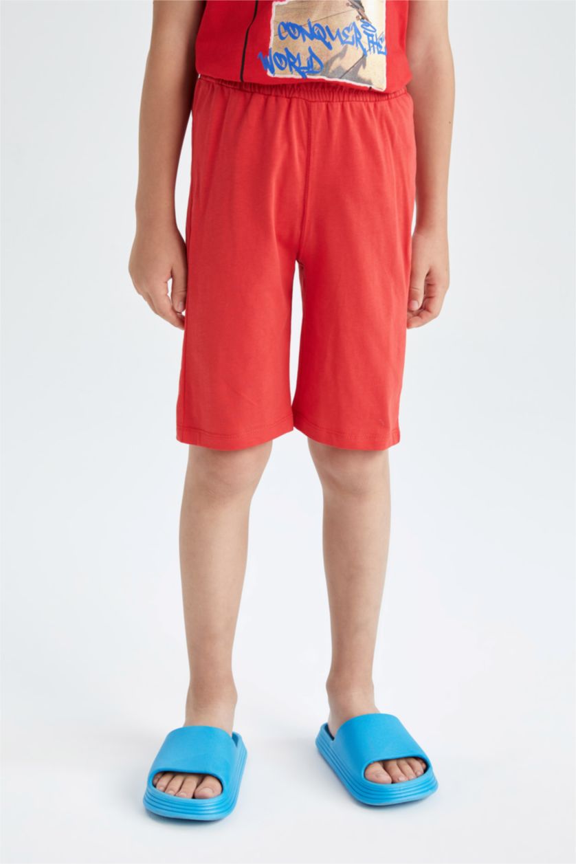 BOYS & TEENS Red Regular Fit Shorts