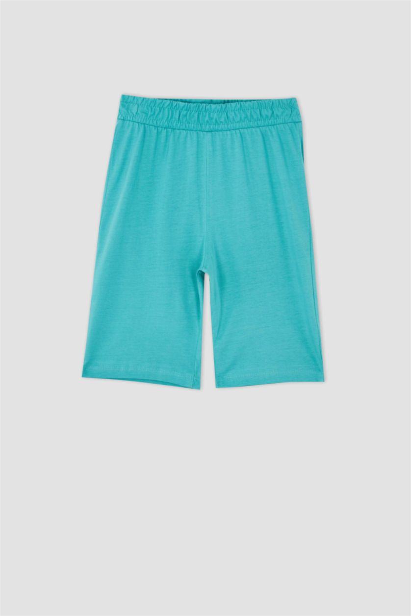 BOYS & TEENS Turquoise شورت قصة عادية