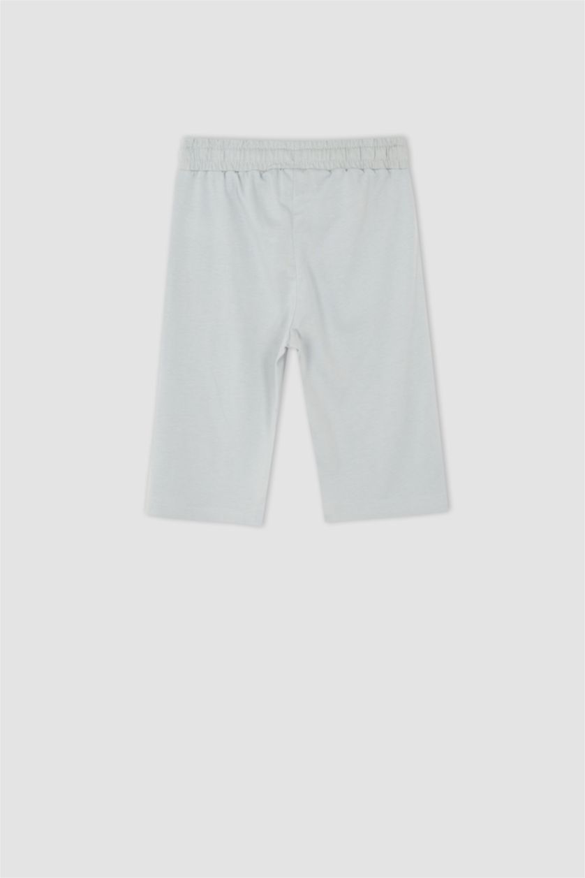BOYS & TEENS Light Grey شورت قصة عادية