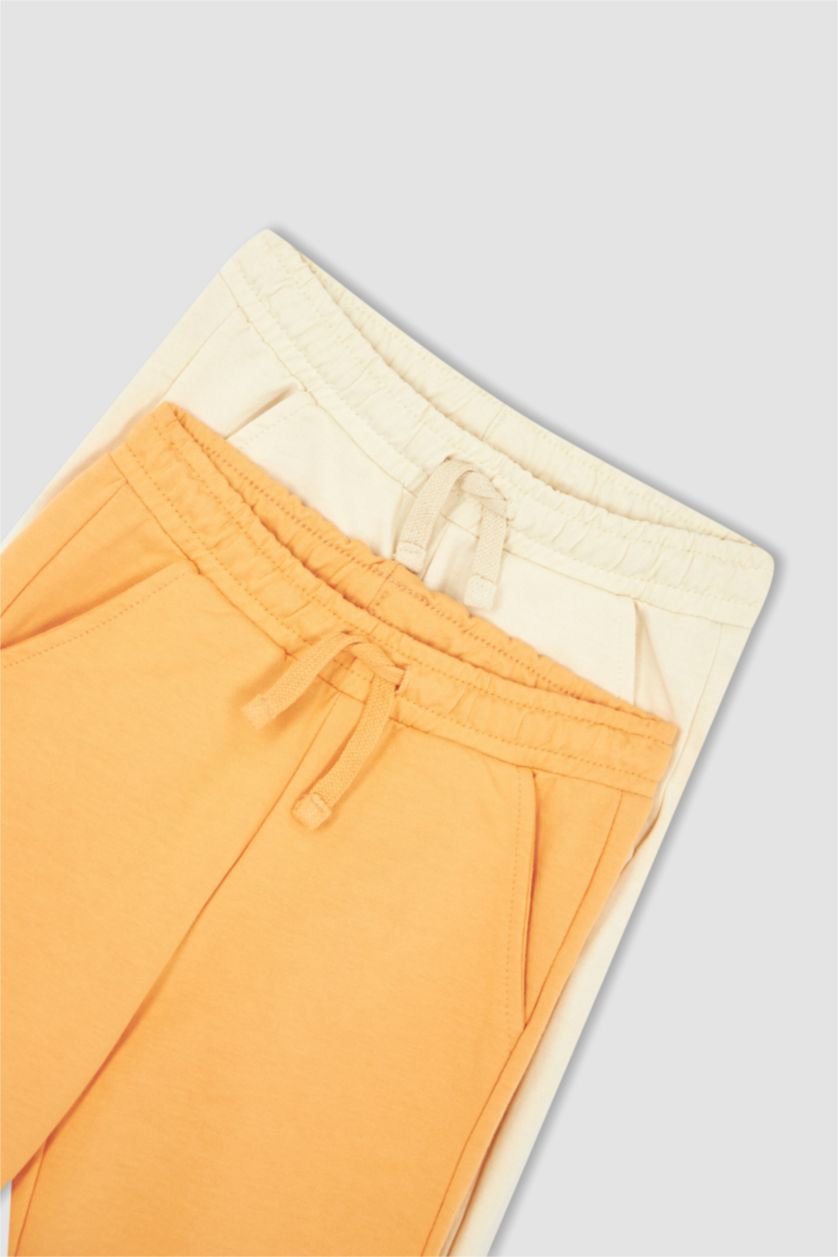 Erkek Çocuk - Genç Erkek Turuncu Erkek Çocuk Regular Fit 2'li Bermuda Şort