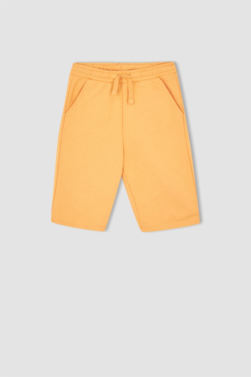 Erkek Çocuk - Genç Erkek Turuncu Erkek Çocuk Regular Fit 2'li Bermuda Şort