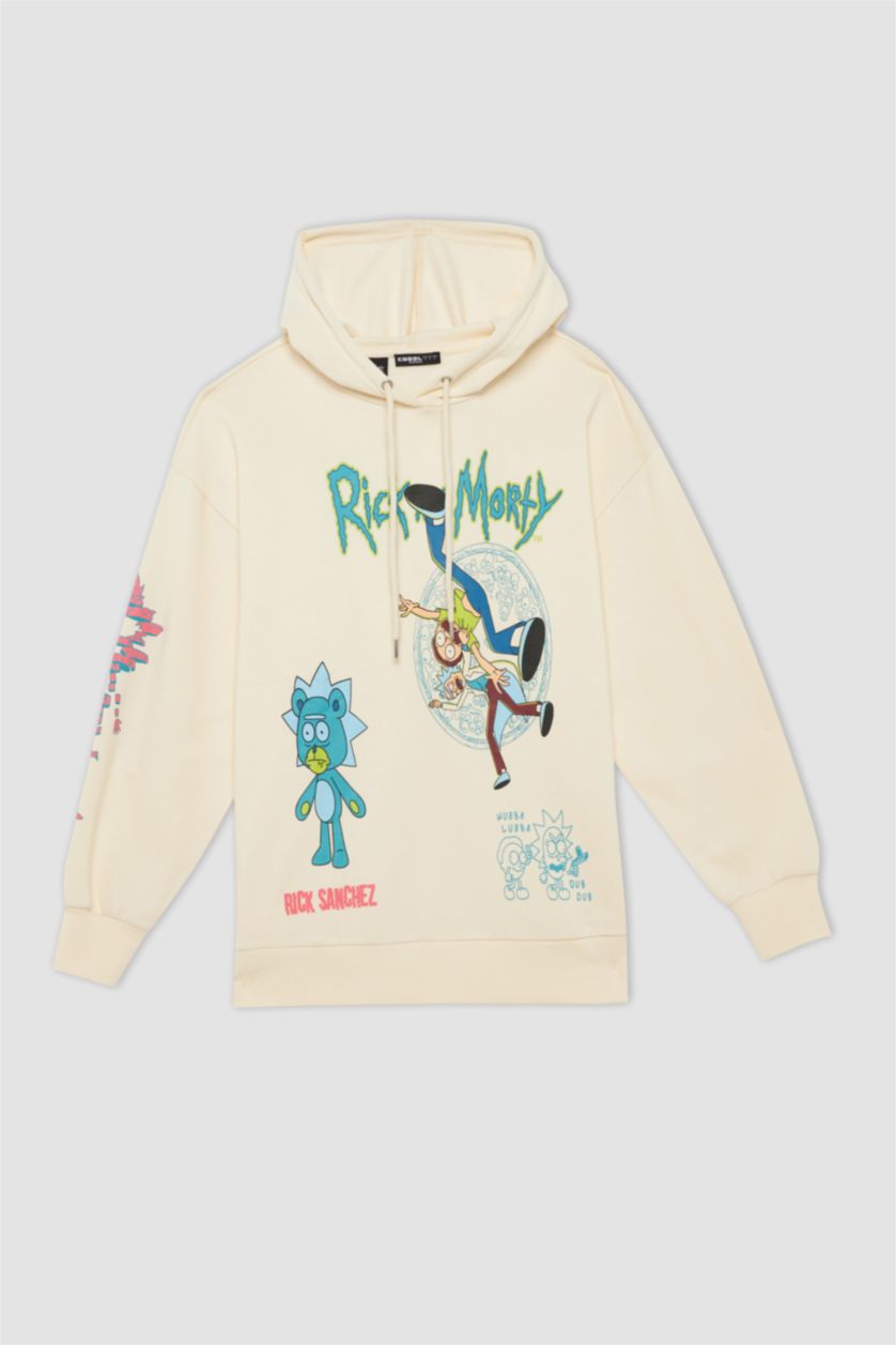 Kadın Bej Oversıze Kalın Kumaş Sweatshirt