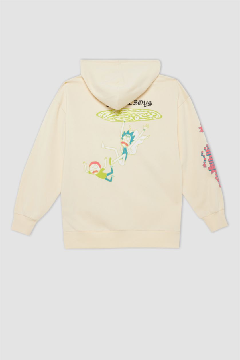 Kadın Bej Oversıze Kalın Kumaş Sweatshirt