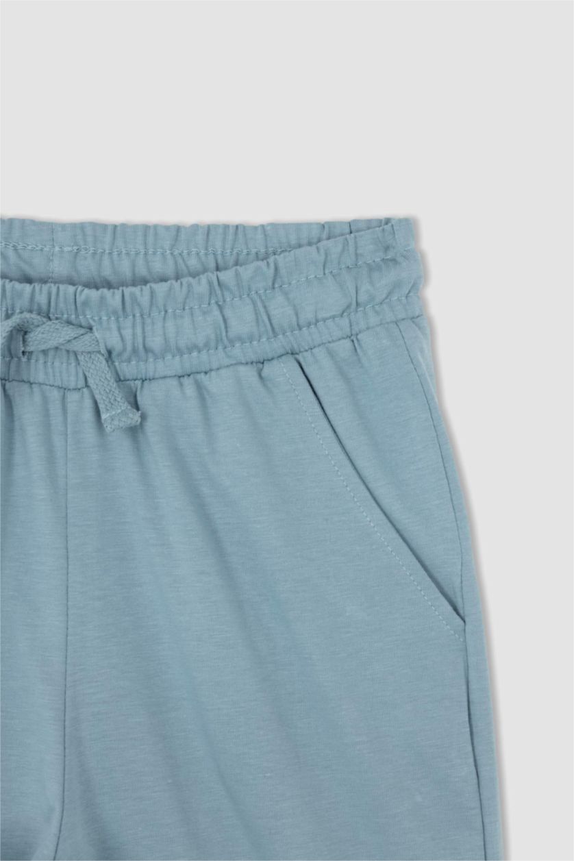 أولادي أزرق شورت اولادي طويل قطن ممشط قصة عادية