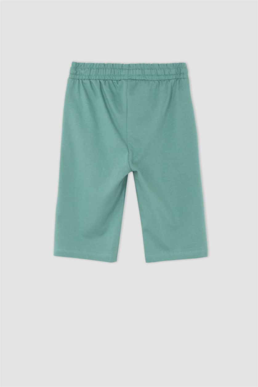 أولادي أخضر شورت اولادي طويل قطن ممشط قصة عادية