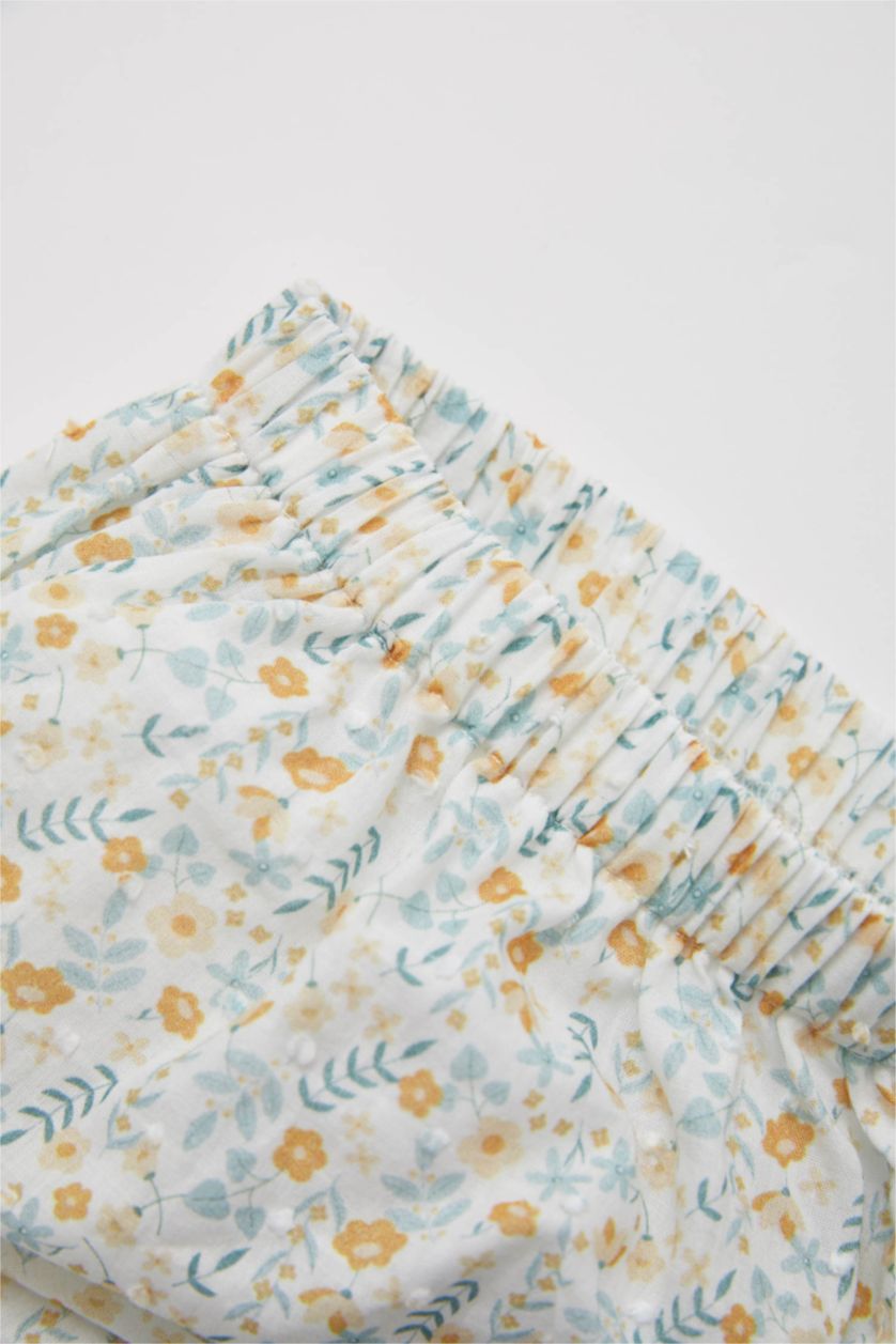 BÉBÉ FILLE Écru Ensemble En Tricot Lin Fleur Sans Manches 2 BéBé Fille