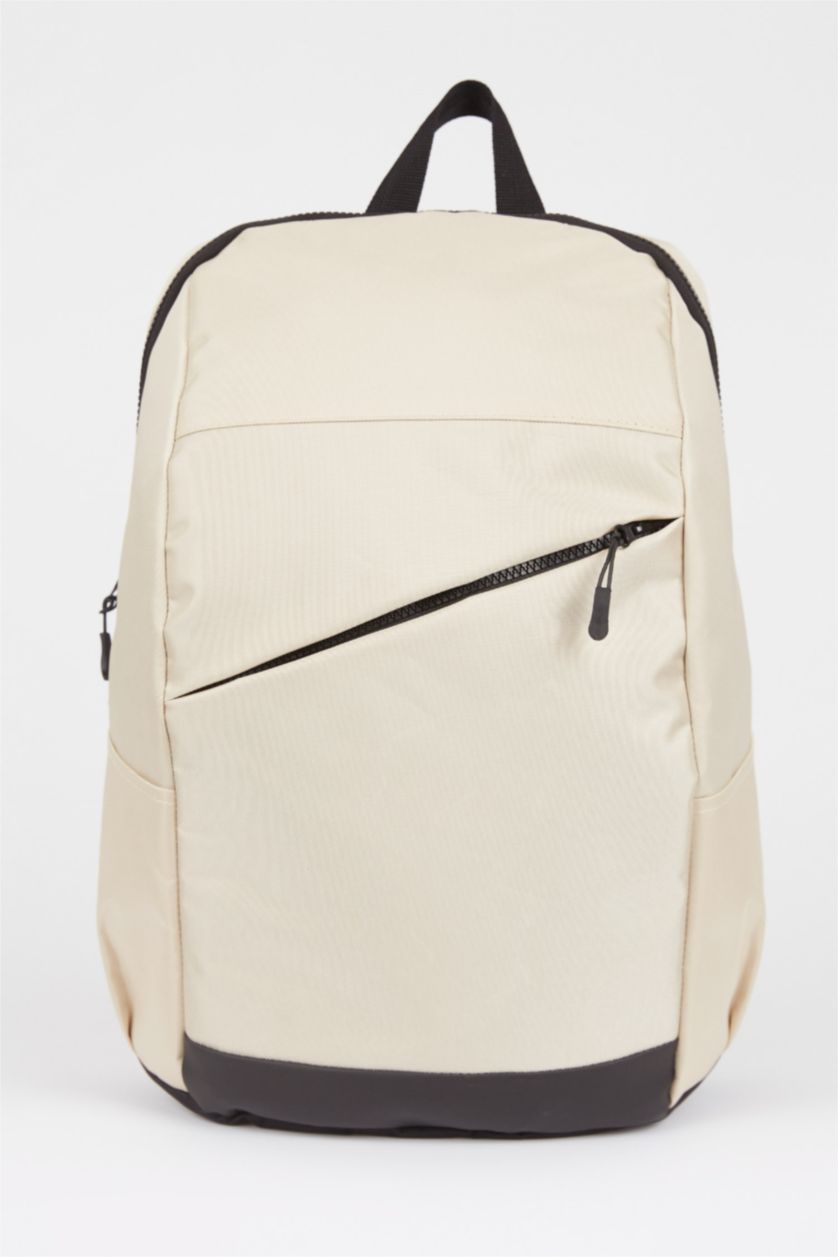 HOMME Beige Sac à dos pour homme avec compartiment pour ordinateur portable