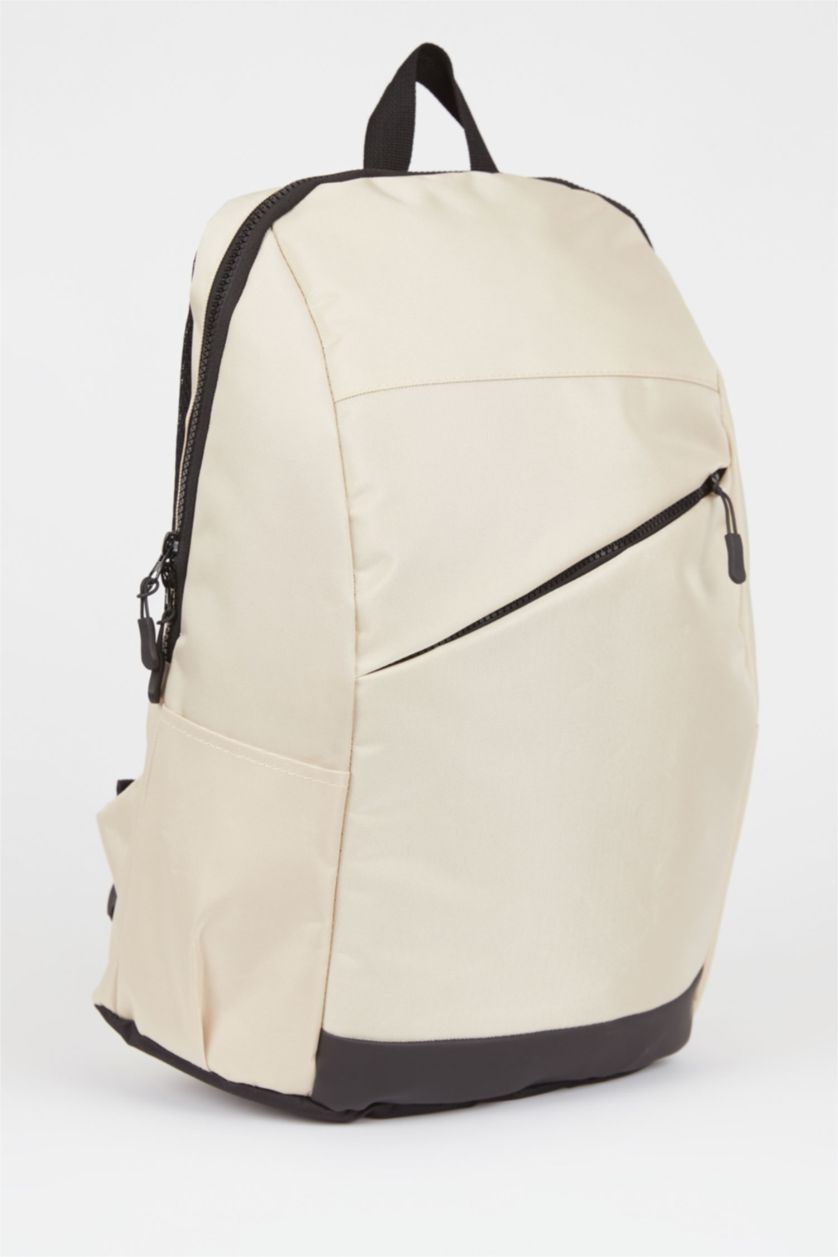 HOMME Beige Sac à dos pour homme avec compartiment pour ordinateur portable
