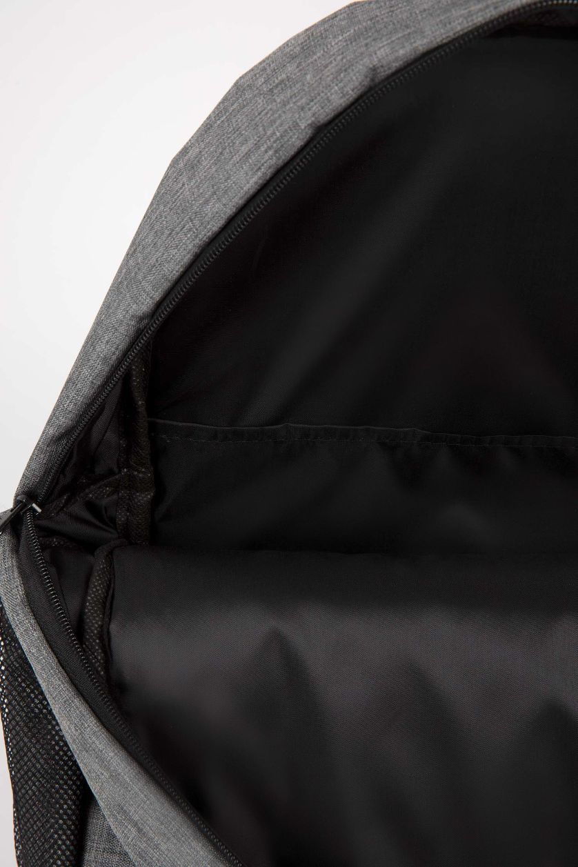 Erkek Gri Melanj Unisex Laptop Bölmeli Okul Sırt Çantası
