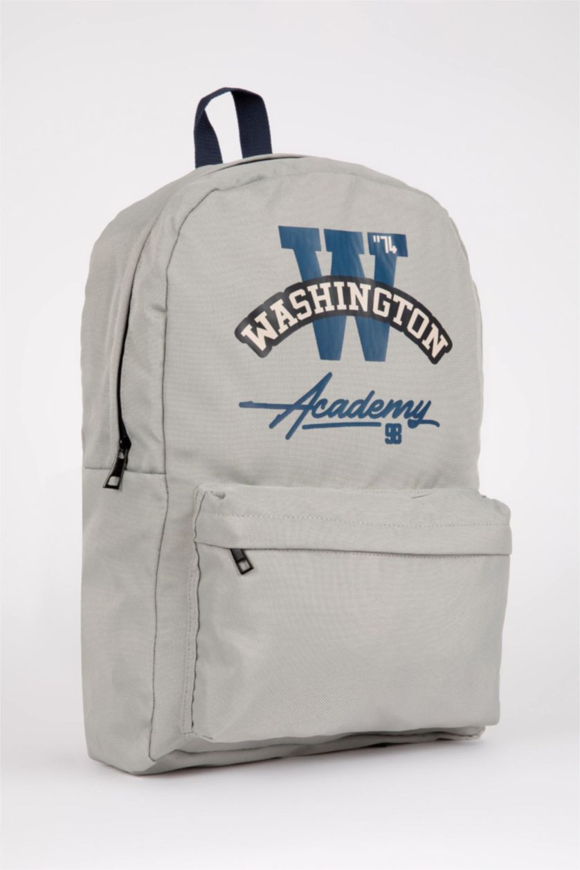 رجالي رمادي شنطة ظهر رجالي