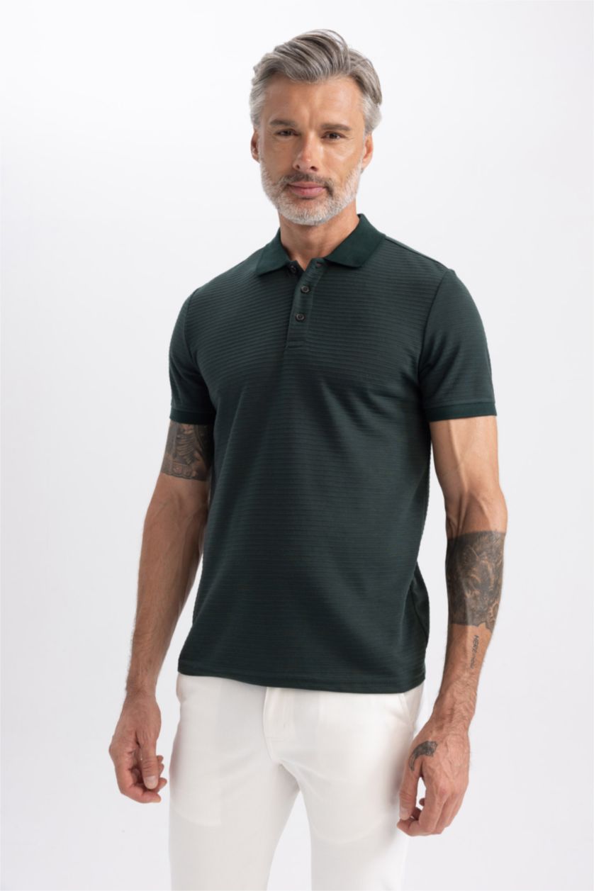 HOMME Vert Foncé T-Shirt Polo