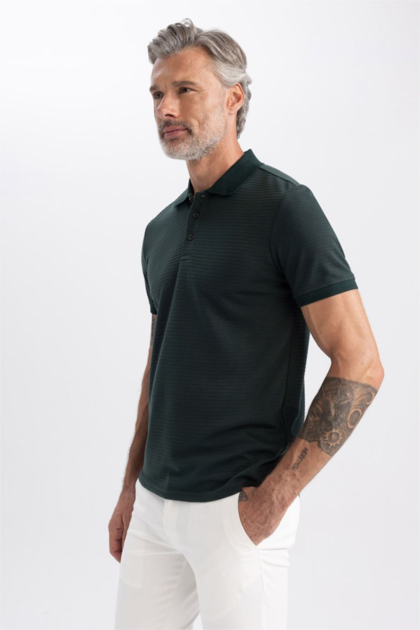 HOMME Vert Foncé T-Shirt Polo
