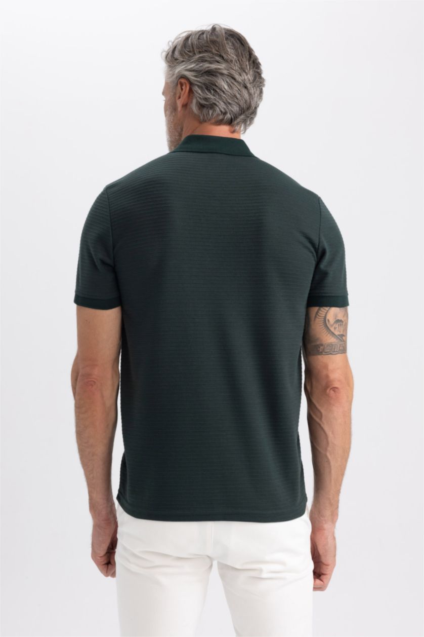 HOMME Vert Foncé T-Shirt Polo