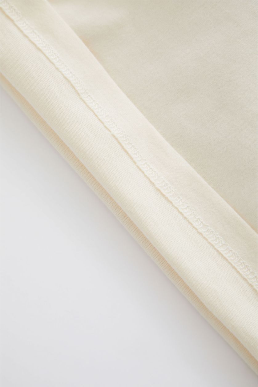 BABY BOY Ecru Regular Fit Long Sleeve T-Shirt