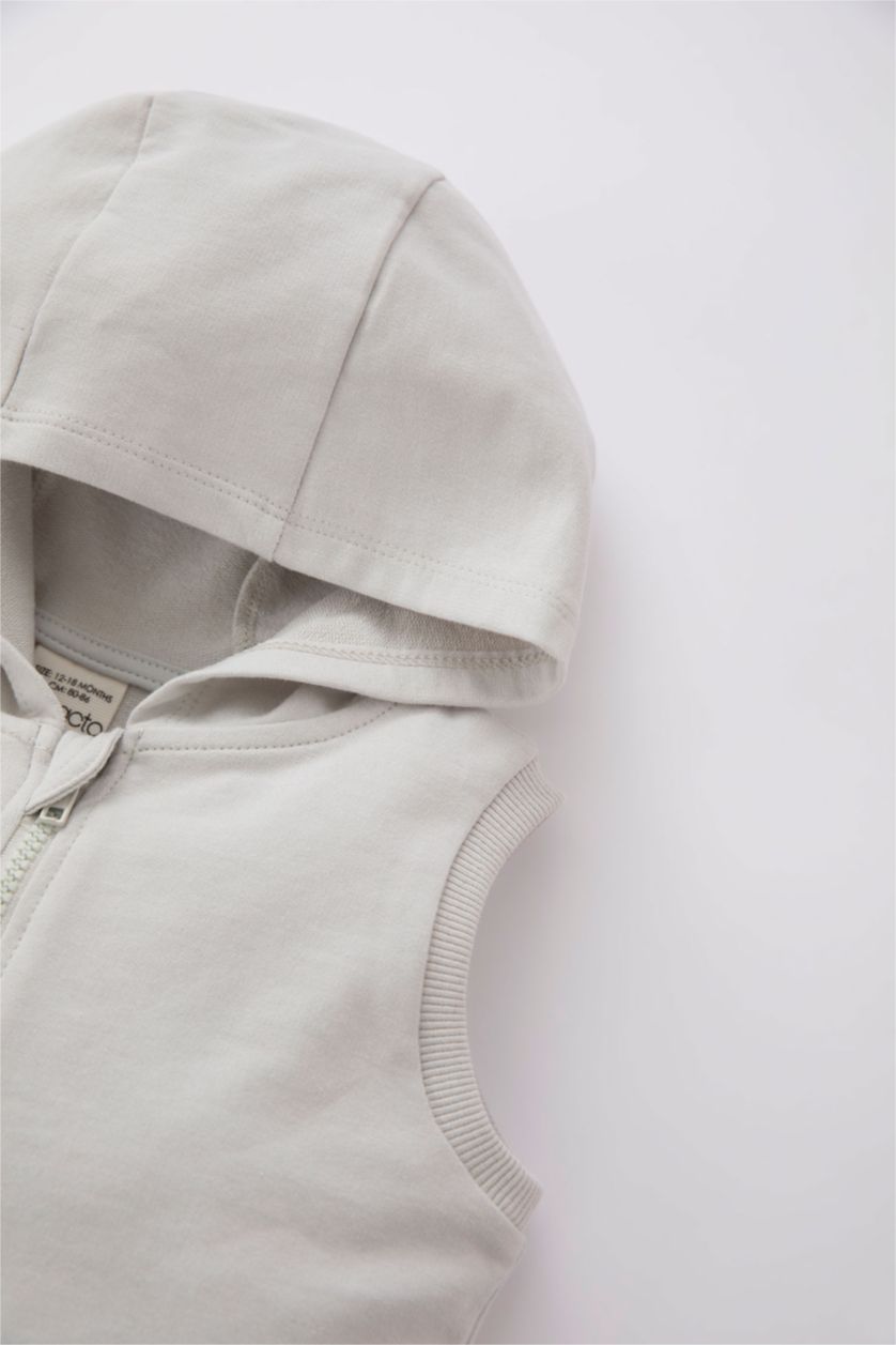 طفل صغير اللون الحجري فيست اولادي قماش رقيق بكابيشون بسوسته