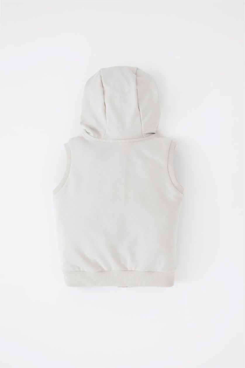 طفل صغير اللون الحجري فيست اولادي قماش رقيق بكابيشون بسوسته