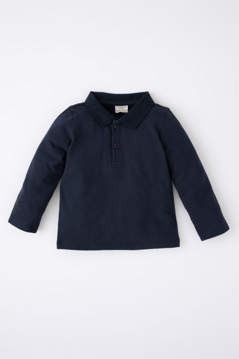 BABY BOY NAVY تيشيرت كم طويل بيكة قصة عادية