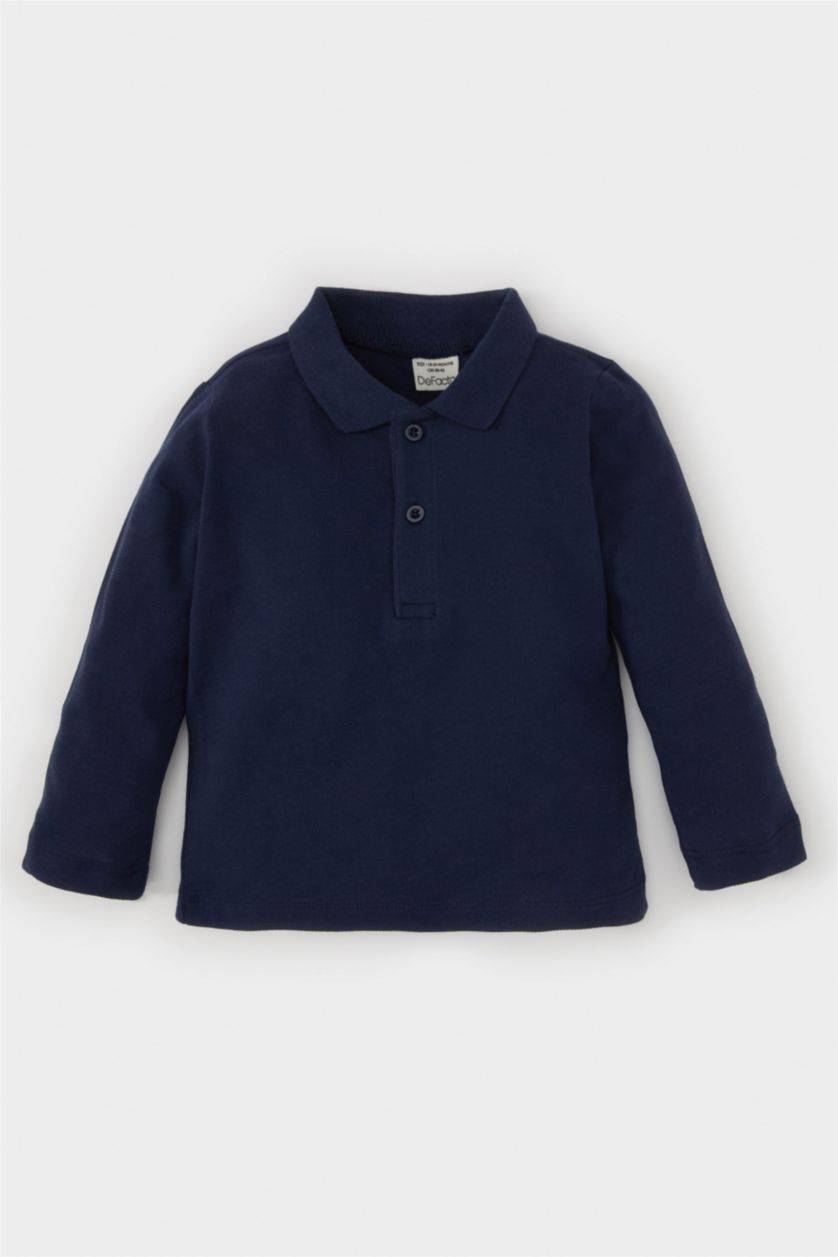 BABY BOY NAVY تيشيرت كم طويل بيكة قصة عادية
