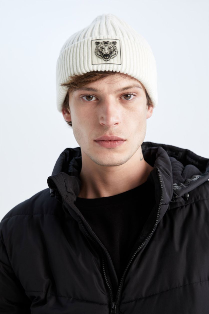 رجال بيج فاتح قبعة تريكو رجالي منسوج