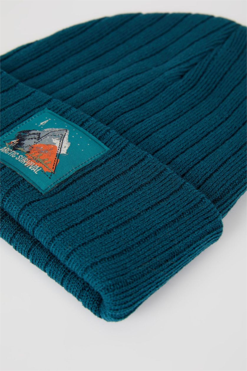 Erkek Koyu Yeşil Erkek Triko Bere