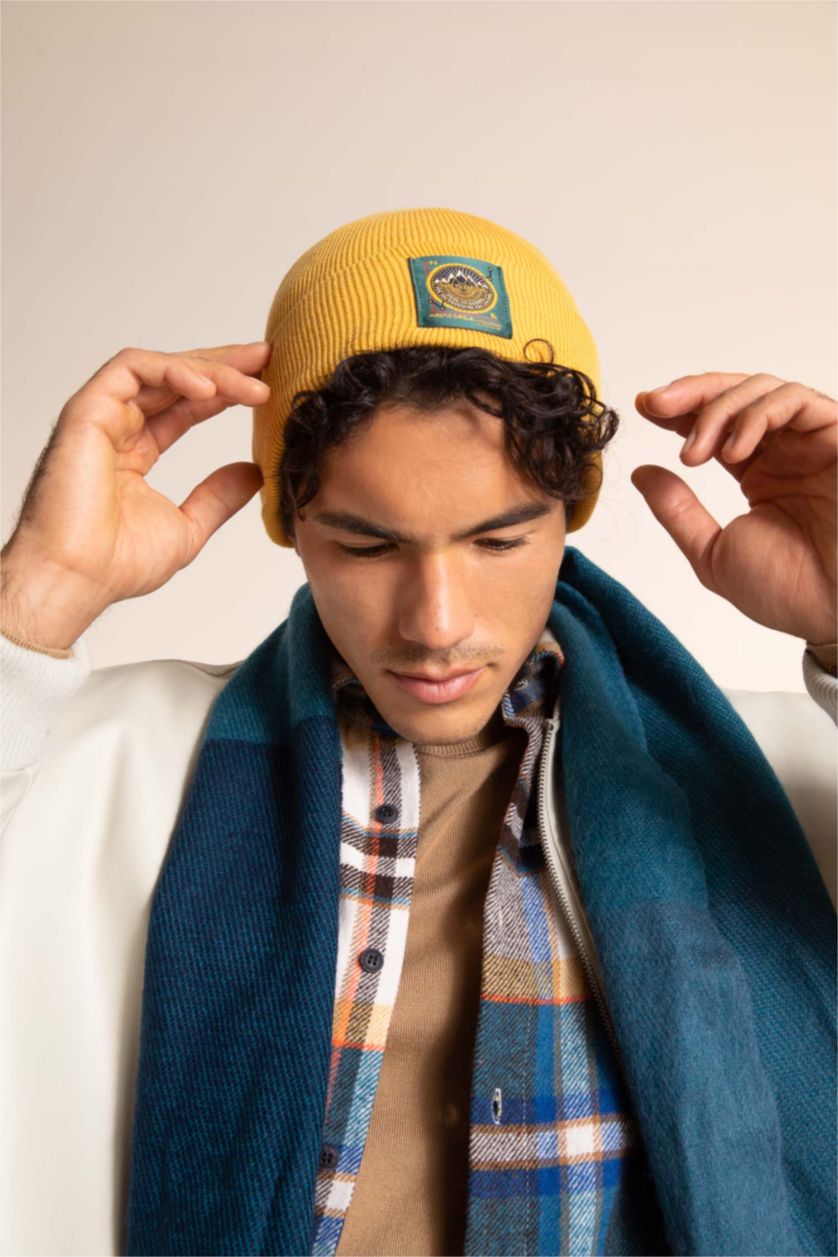 HOMME Jaune Bonnet d'hiver Homme