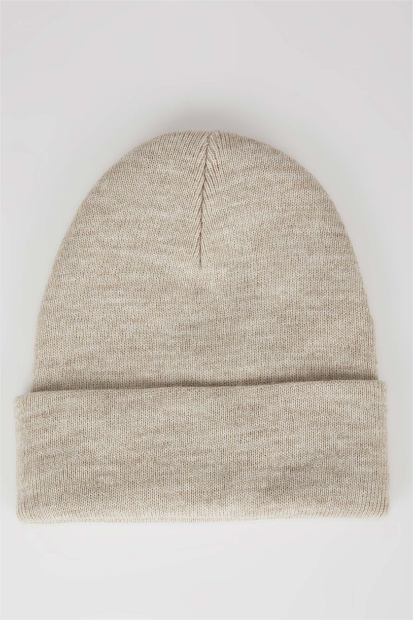 HOMME Beige Bonnet d'hiver Homme
