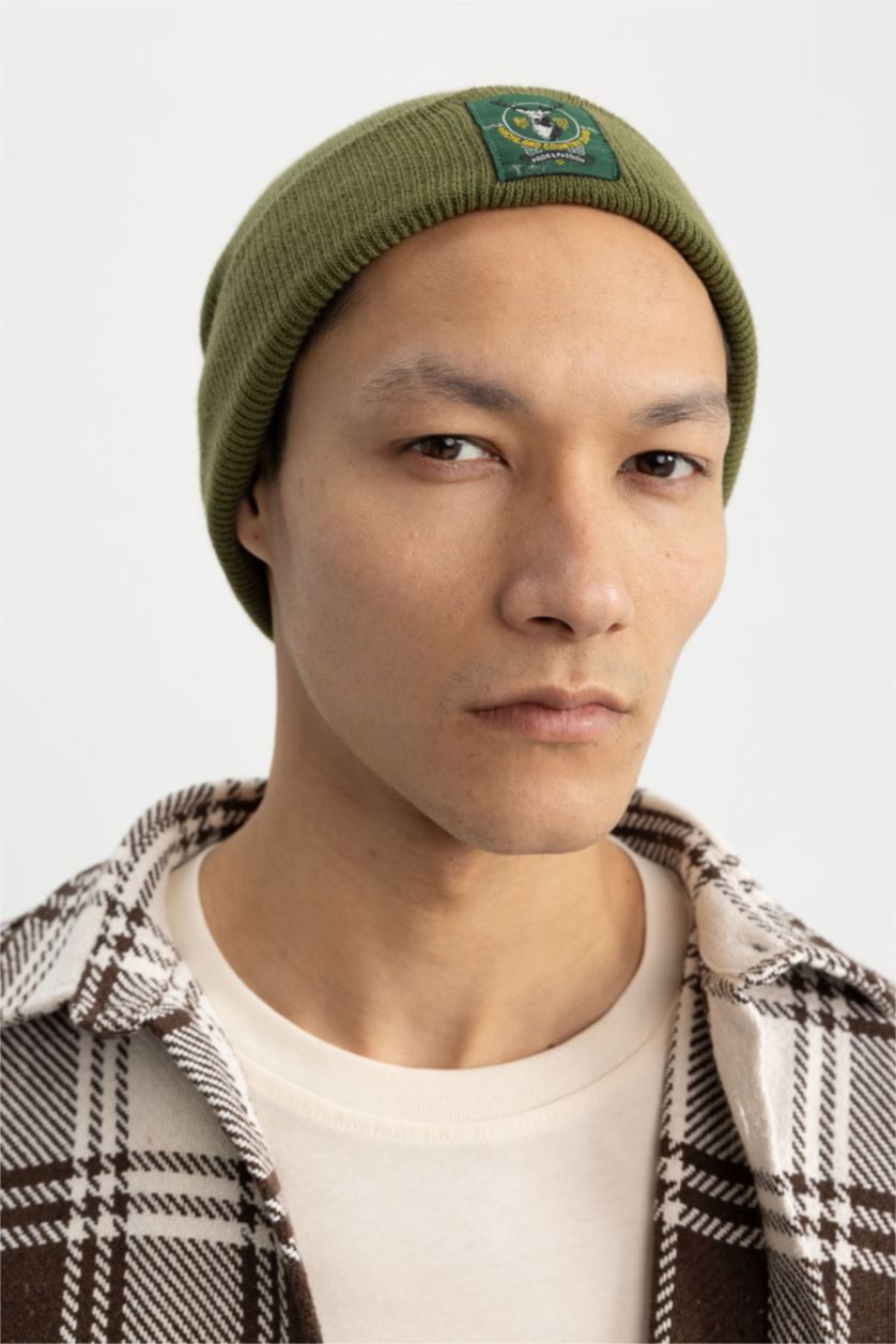 HOMME Vert Bonnet d'hiver Homme