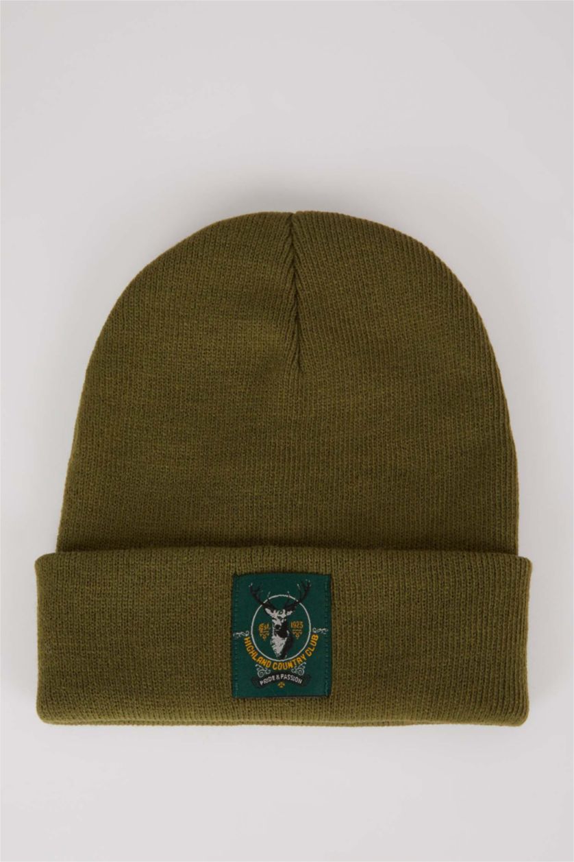 HOMME Vert Bonnet d'hiver Homme