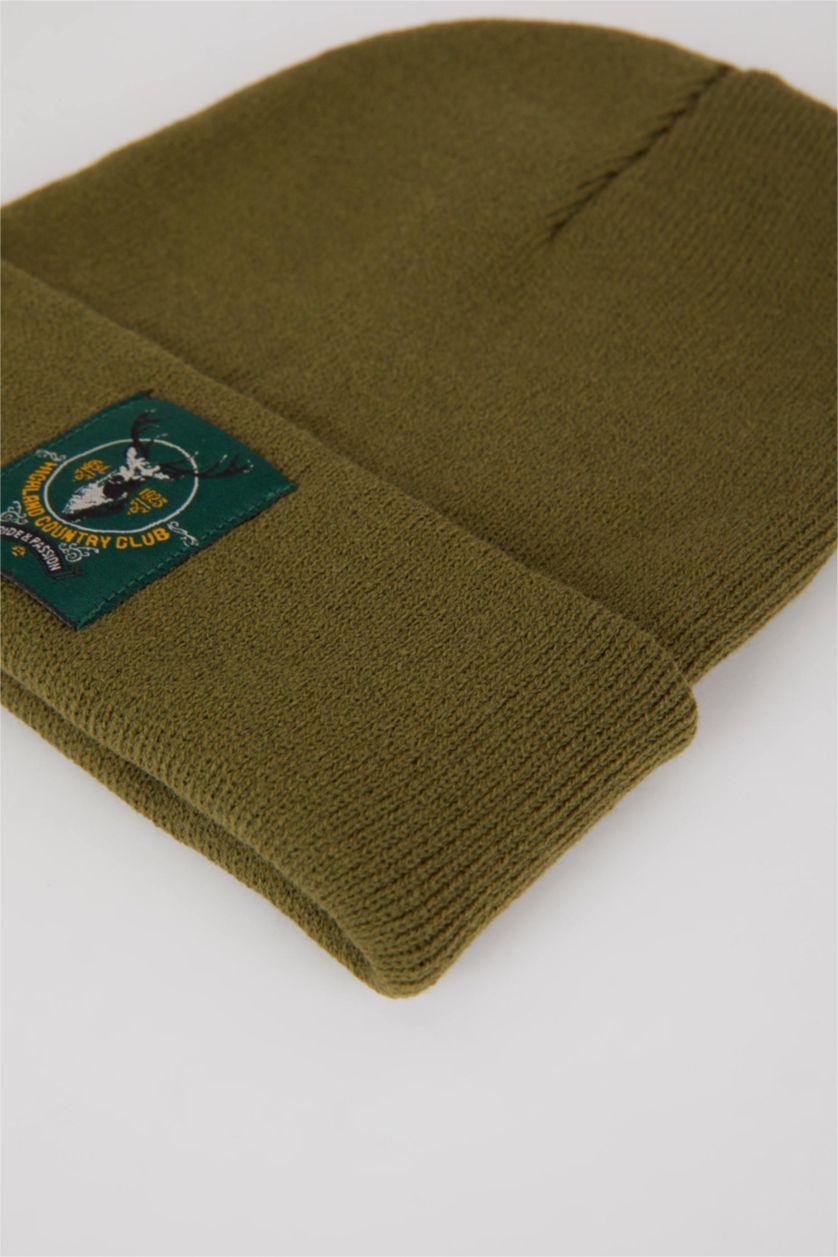 HOMME Vert Bonnet d'hiver Homme