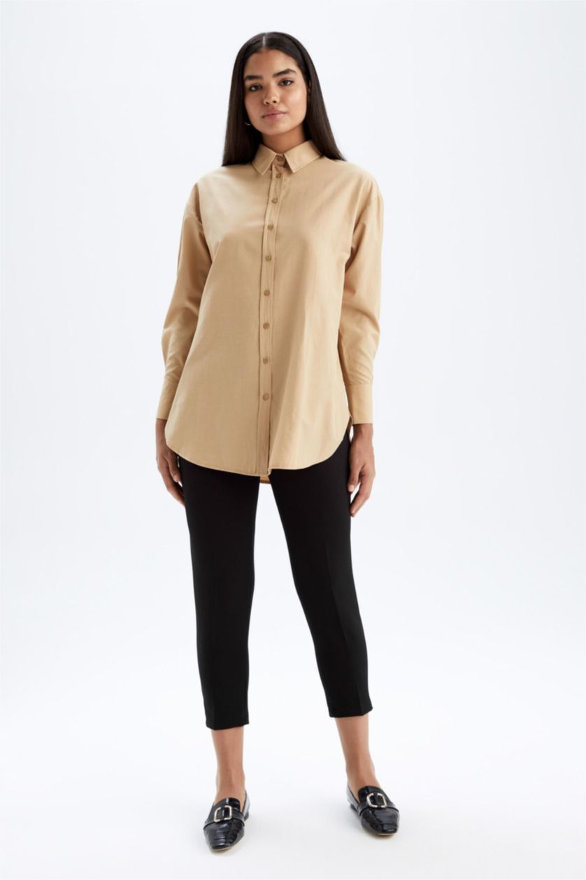 Kadın Siyah Carrot Fıt Pantolon