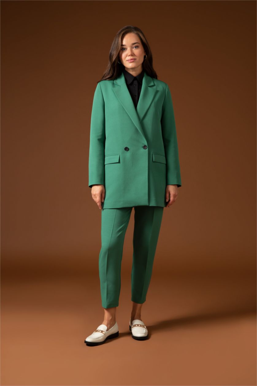 WOMAN Green Carrot Fit Trousers