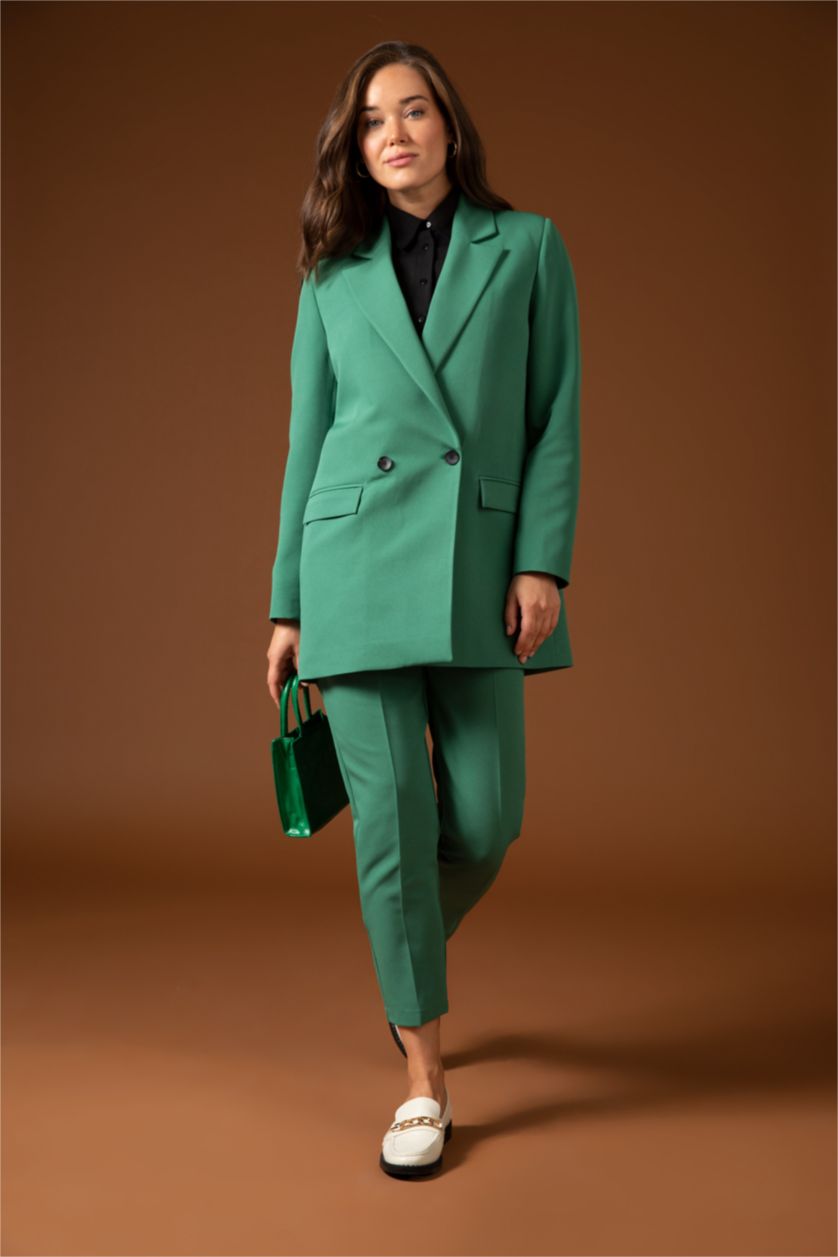 WOMAN Green Carrot Fit Trousers