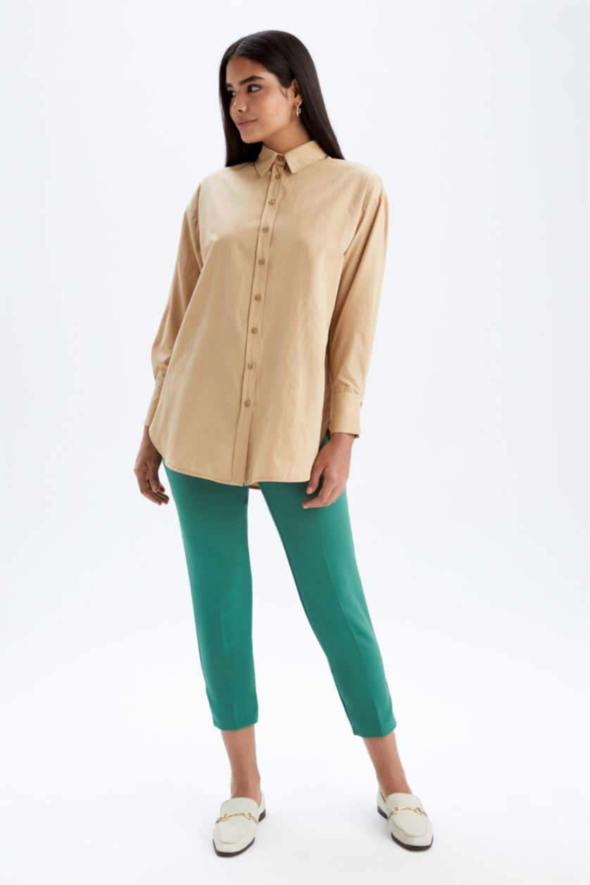 WOMAN Green Carrot Fit Trousers