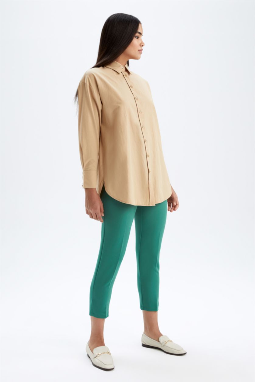 WOMAN Green Carrot Fit Trousers
