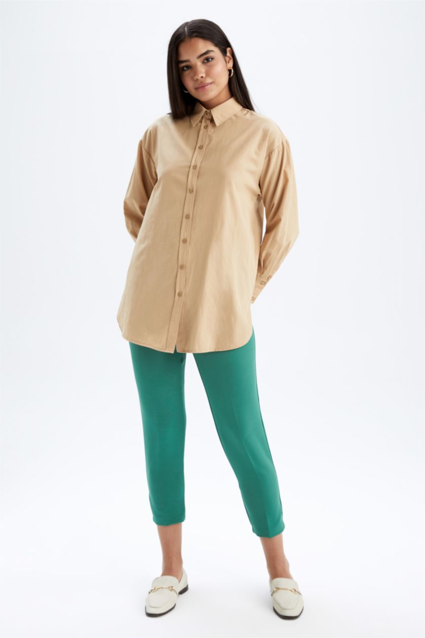 WOMAN Green Carrot Fit Trousers