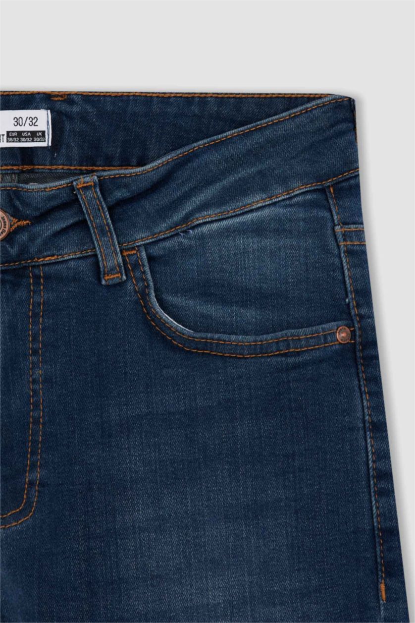 رجالي أخضر غامق بنطلون جينز سوبر سكيني فيت