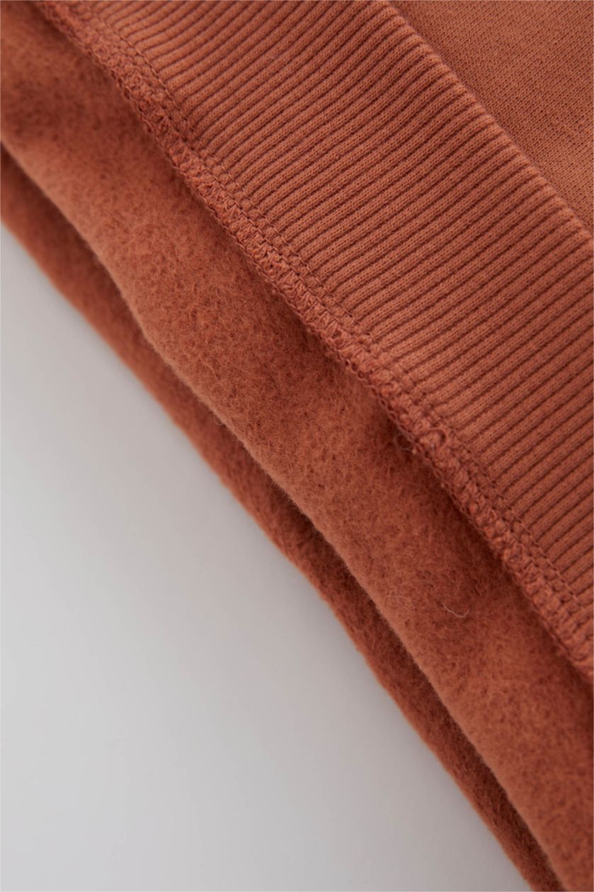 BÉBÉ GARÇON Orange Foncé Ensemble En Tricot Tissu Sweat Fin Col Ras Du Cou Bloc De Couleur Manche Longue 2 BéBé Garçon