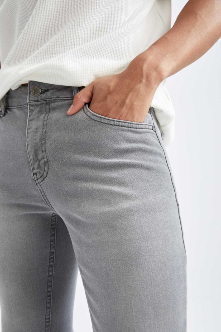 MAN Light Grey Pedro Slim Fit Trousers