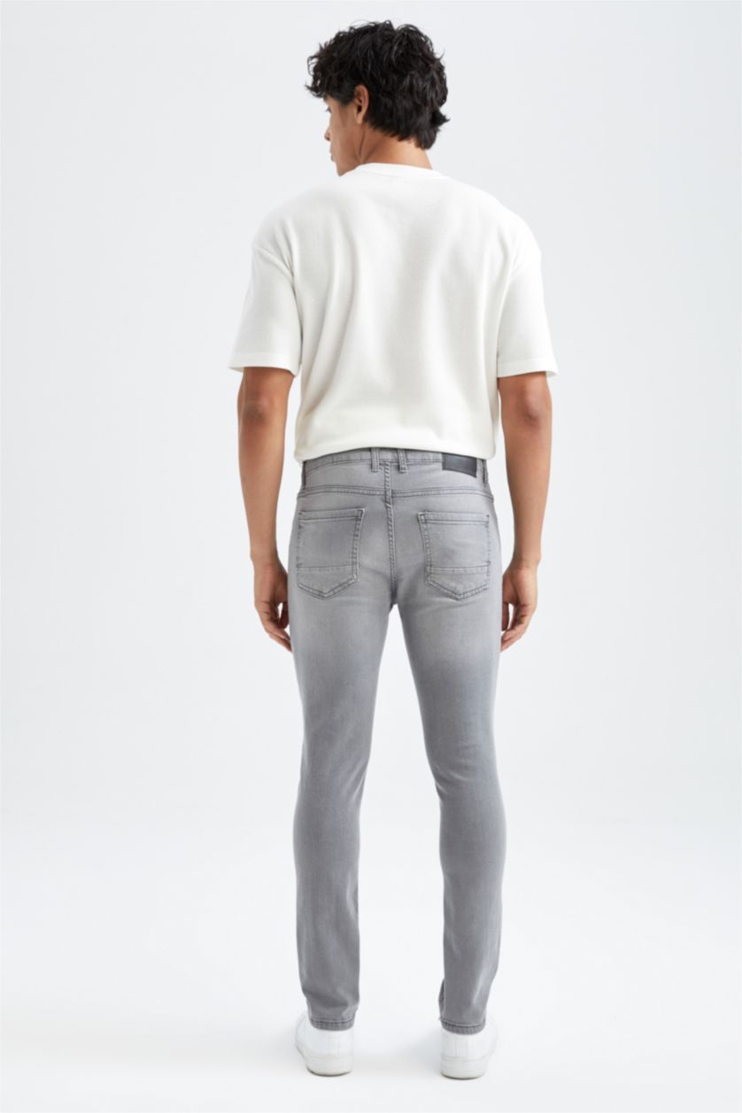 MAN Light Grey Pedro Slim Fit Trousers