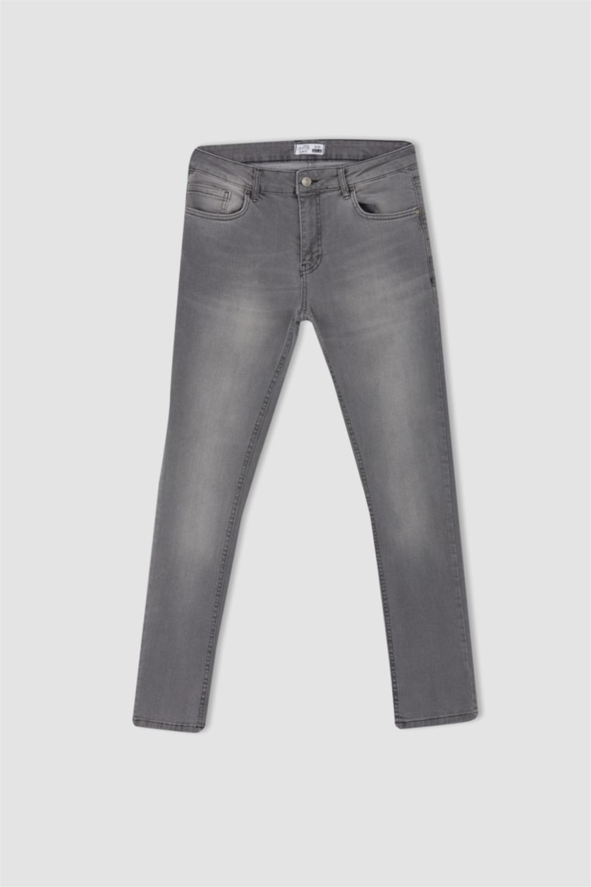 MAN Light Grey Pedro Slim Fit Trousers