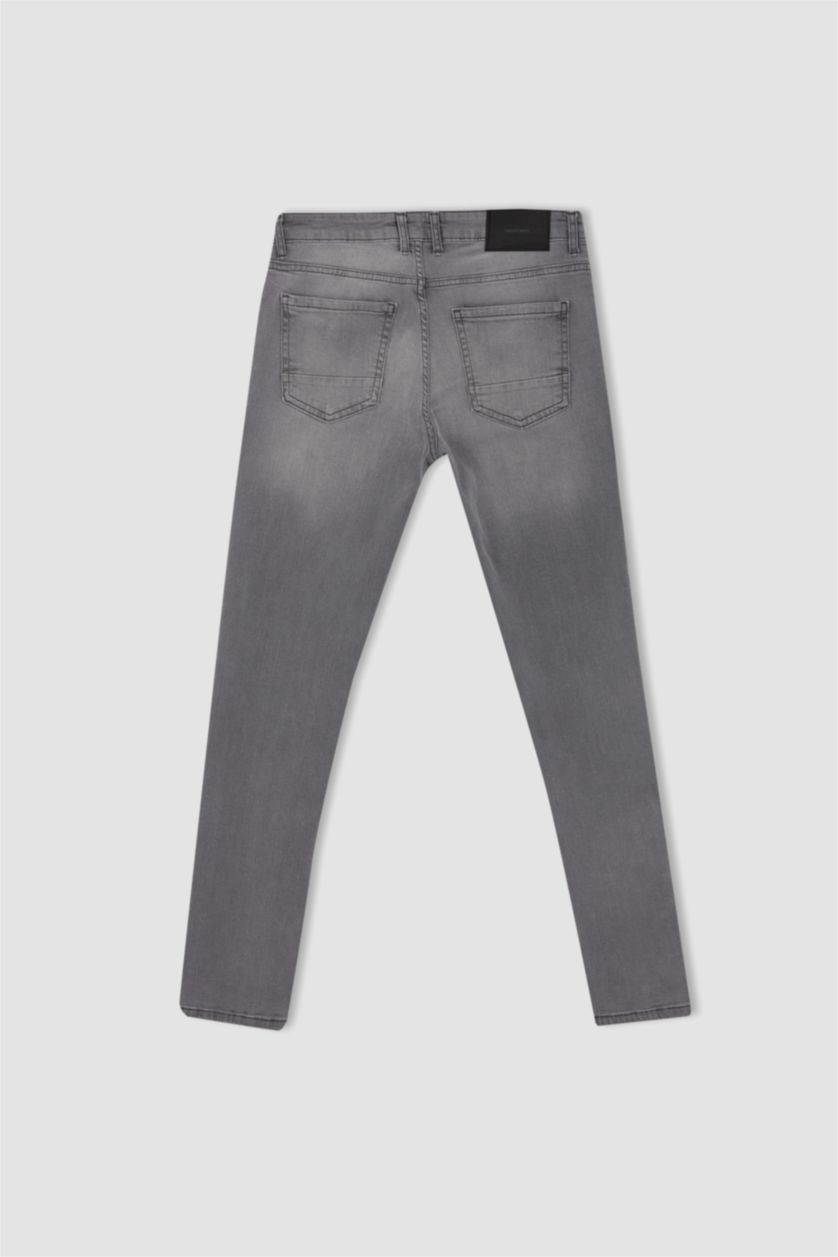 MAN Light Grey Pedro Slim Fit Trousers