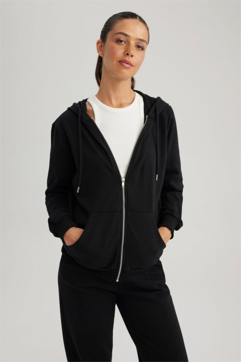 Жіночий Чорний Кардіган стандартного крою Базовий з тонкої тканини для жінок