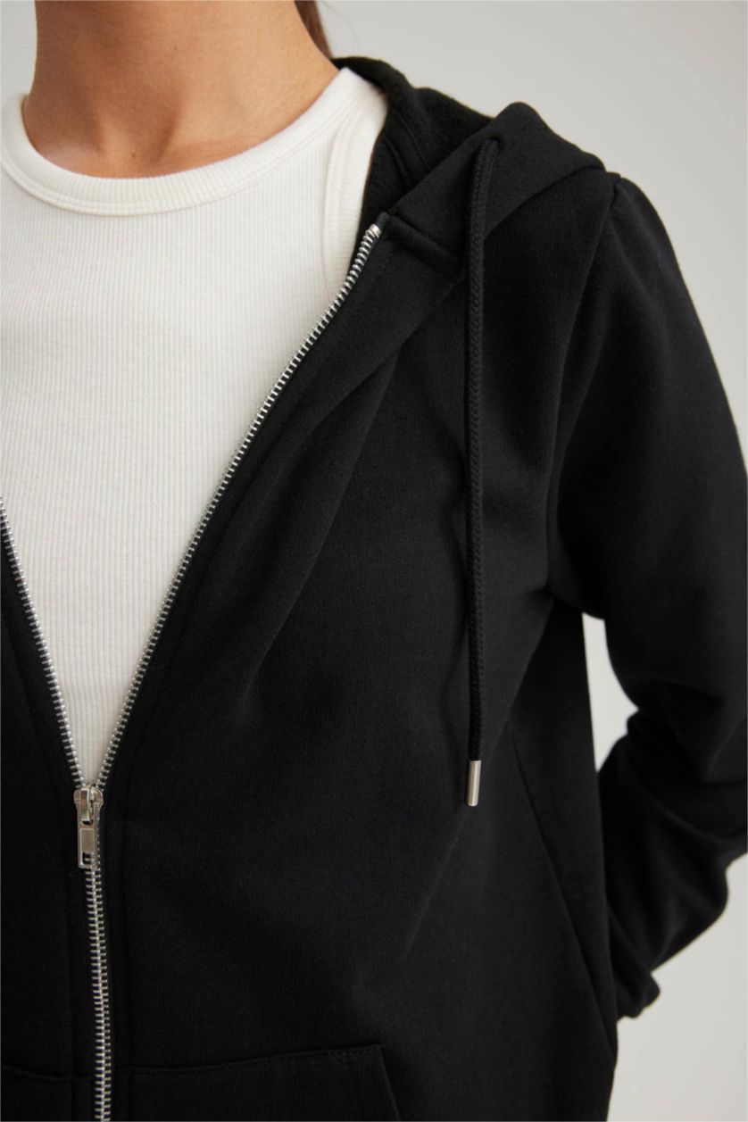 Жіночий Чорний Кардіган стандартного крою Базовий з тонкої тканини для жінок