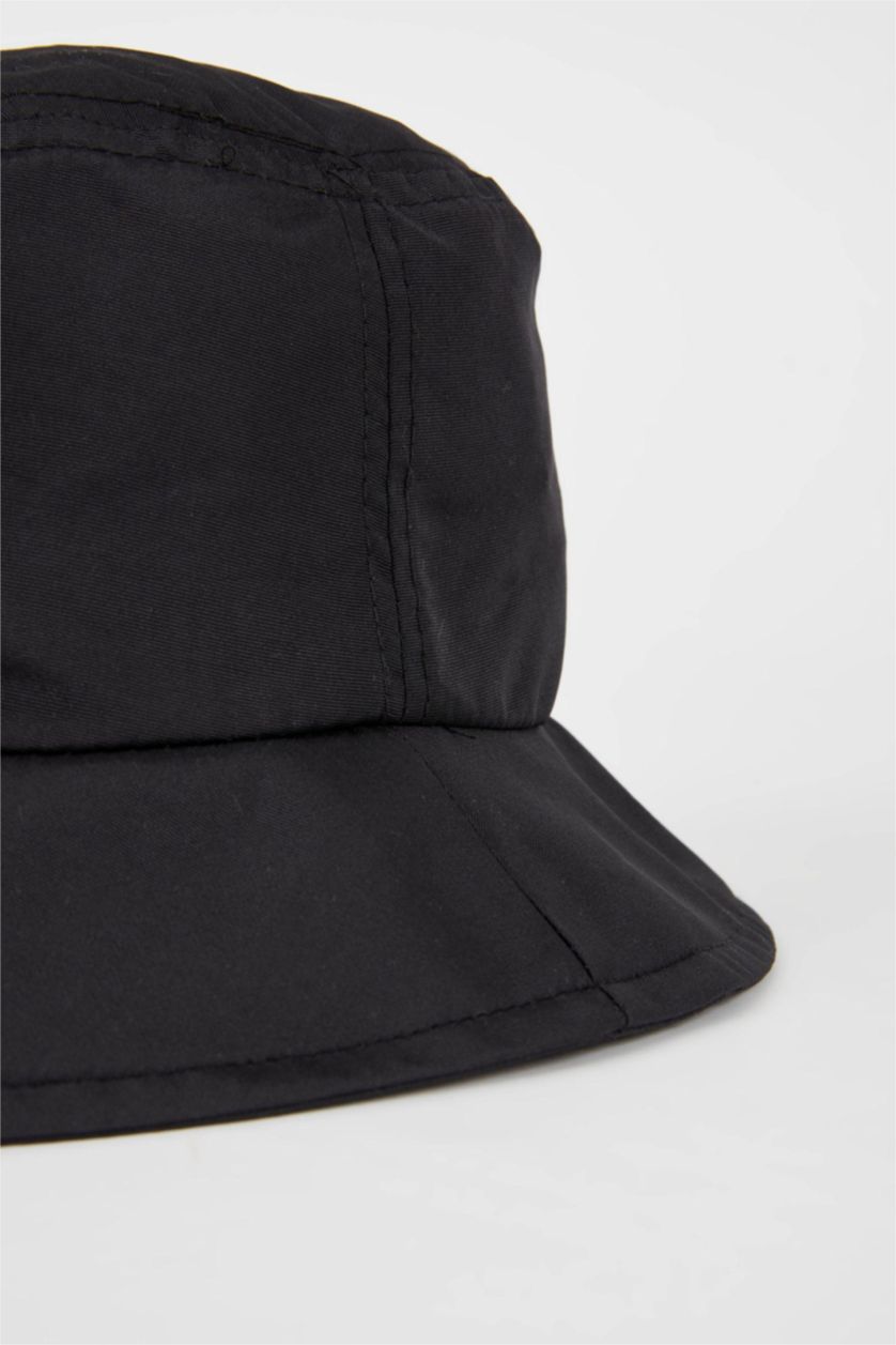 Erkek Siyah Erkek Su Geçirmez Bucket Şapka