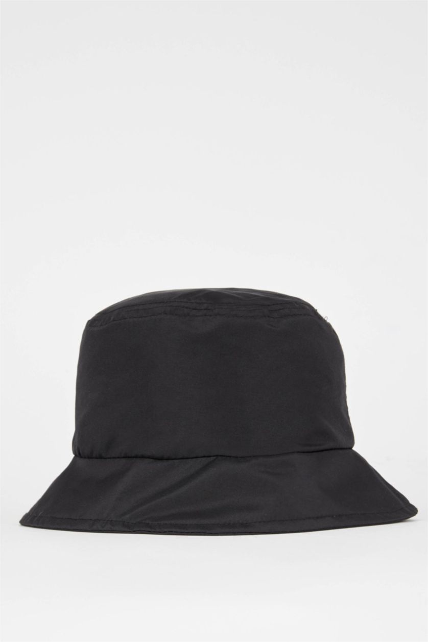 Erkek Siyah Erkek Su Geçirmez Bucket Şapka