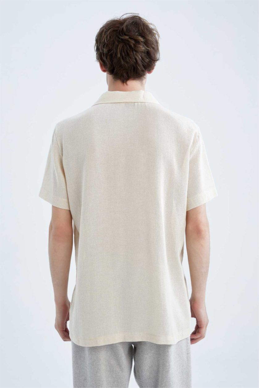MAN Sand Regular Fit Short Sleeve Shirt