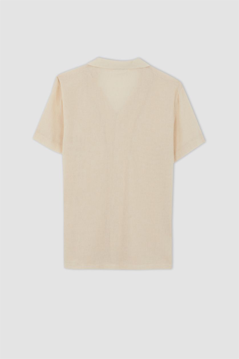 MAN Sand Regular Fit Short Sleeve Shirt